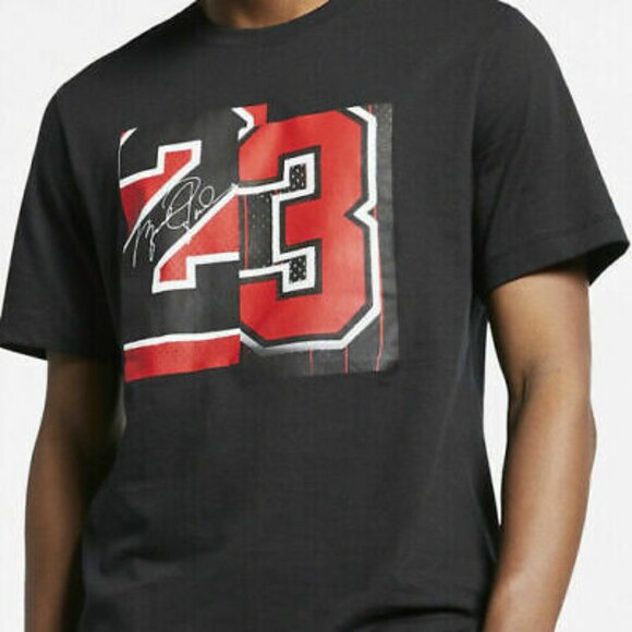 Air Jordan Casual Sports short Sleeve"23 Black" - Picture 4 of 8